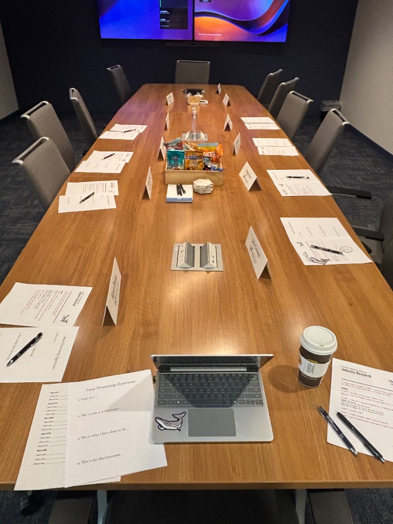 Esteemed members in a collaborative peer advisory meeting